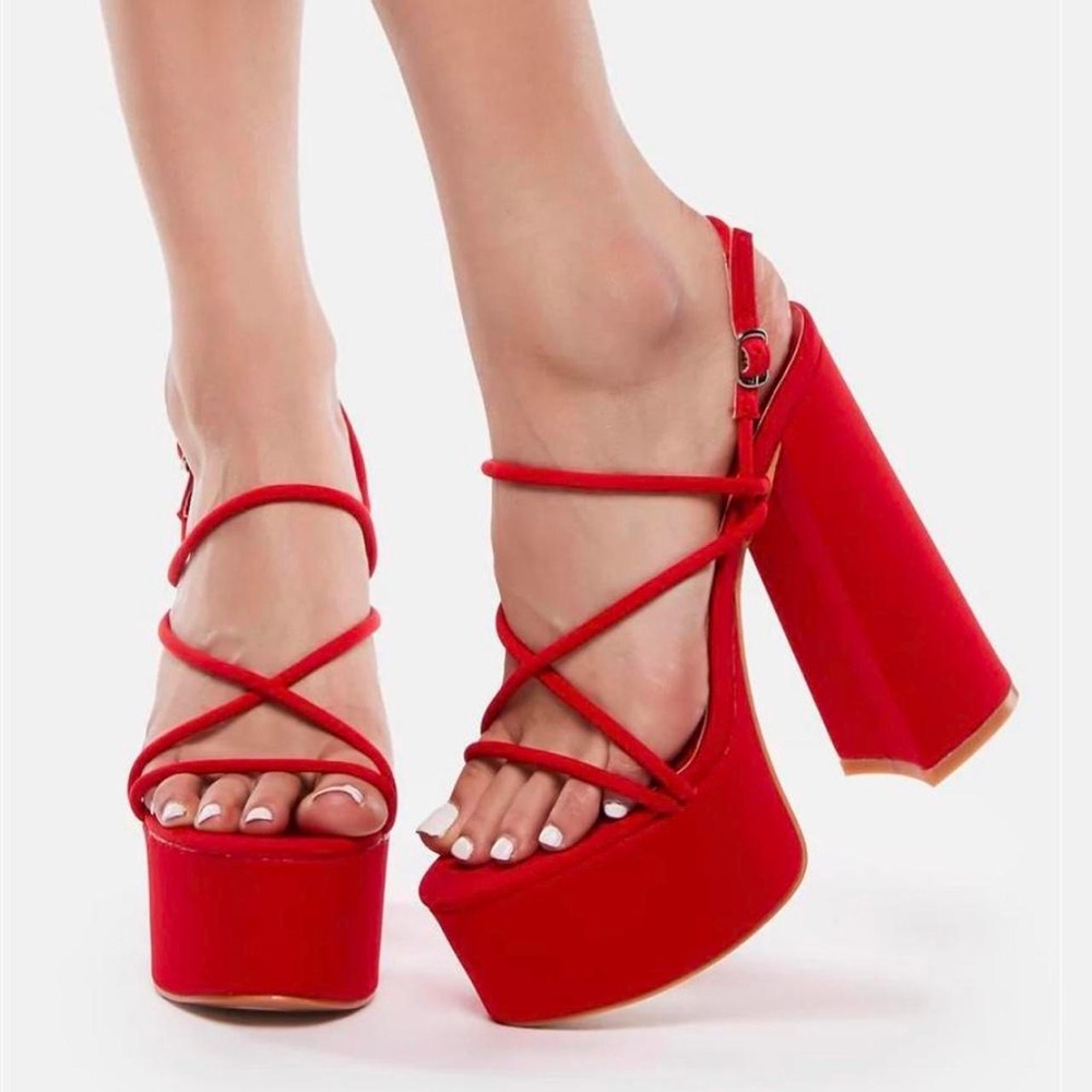 Hot Goin’ All Night Platform red Heels